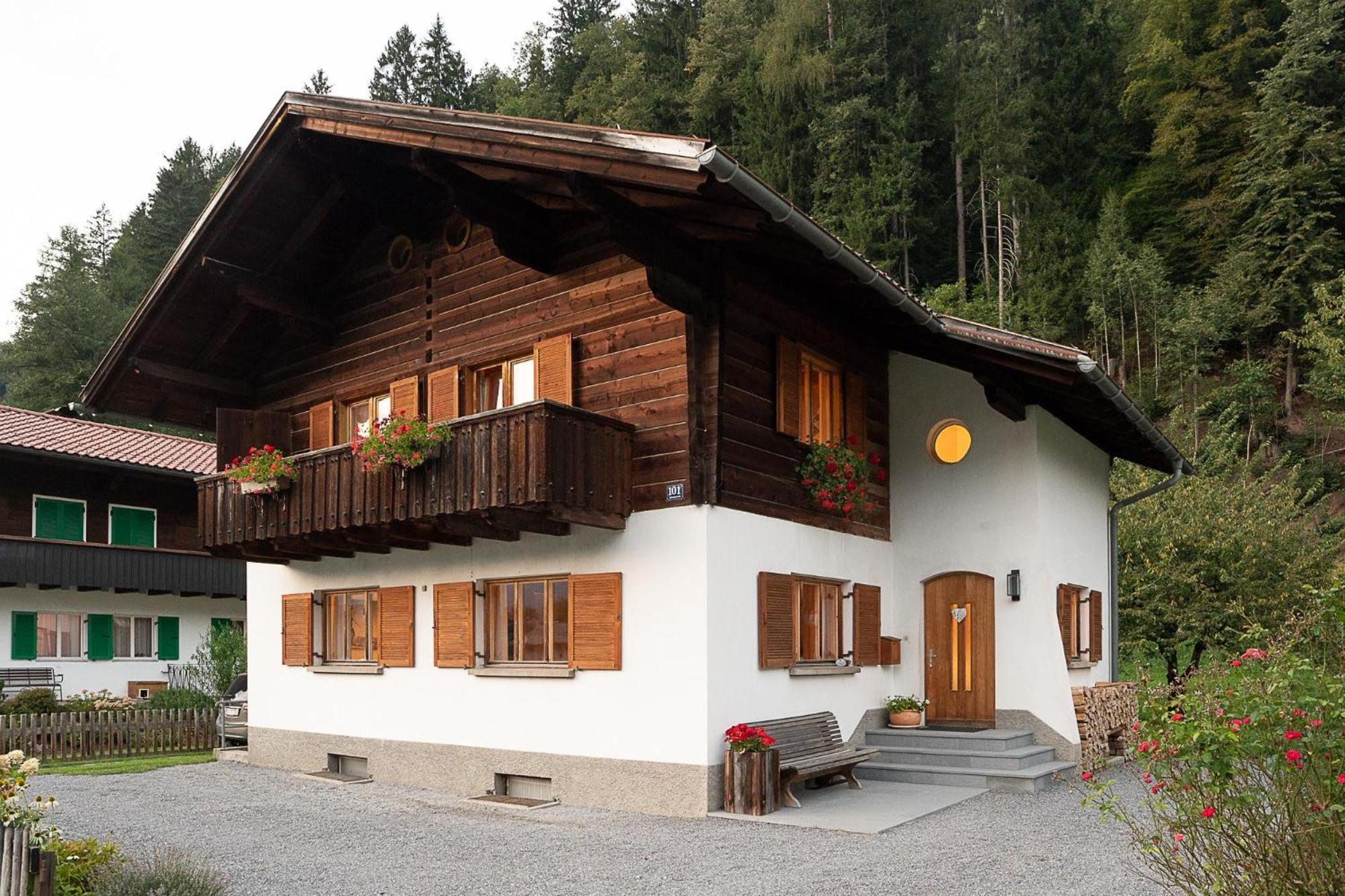 Haus Buachwald Villa Schruns Buitenkant foto